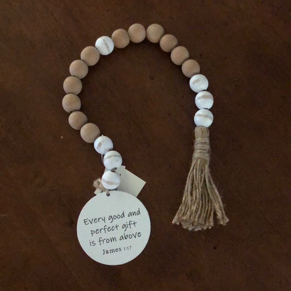 🌵 3/$15 Christian Scripture James 1:17 table shelf tier tray decoration